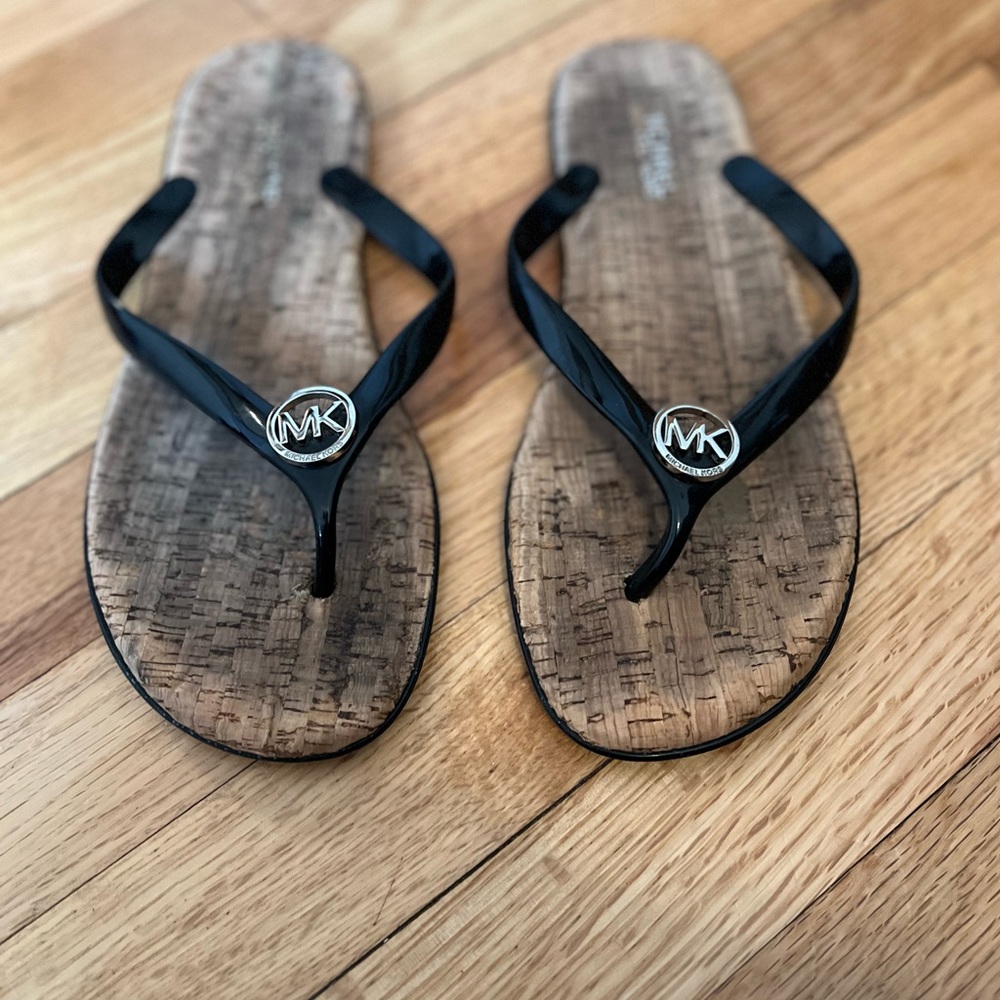 Michael Kors Jet Set Jelly Cork Flip Flop